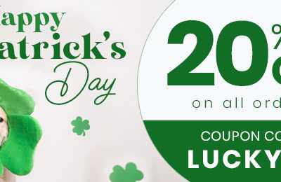 Lucky you! Our Biggest St. patrick’s day sale – Flat 20% Off at Bestvetcare!!