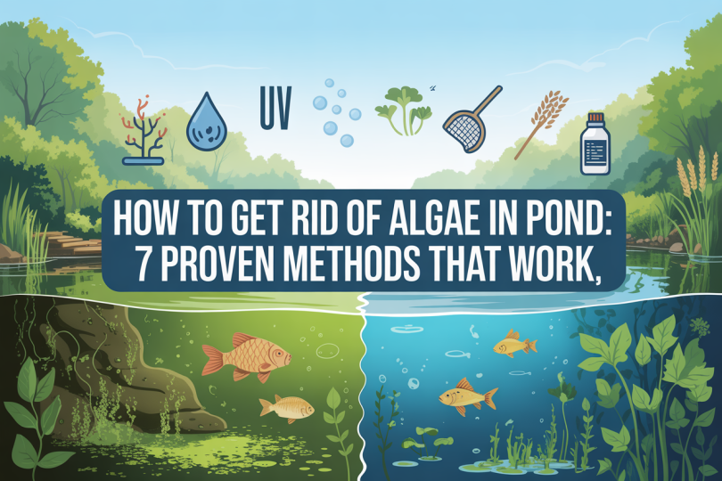 HOW TO GET RID OF ALGAE IN POND